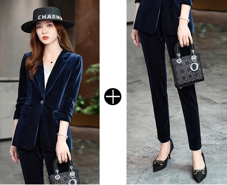 楽天市場】ベロアスーツ セットアップ ジャケット+パンツ 上下セット