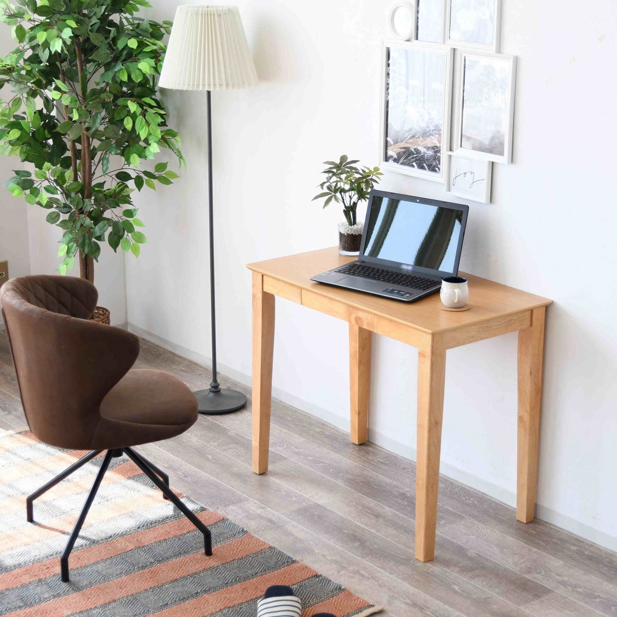 楽天市場】天然木引出し付きデスク ニトリ 【メーカー直送・送料無料