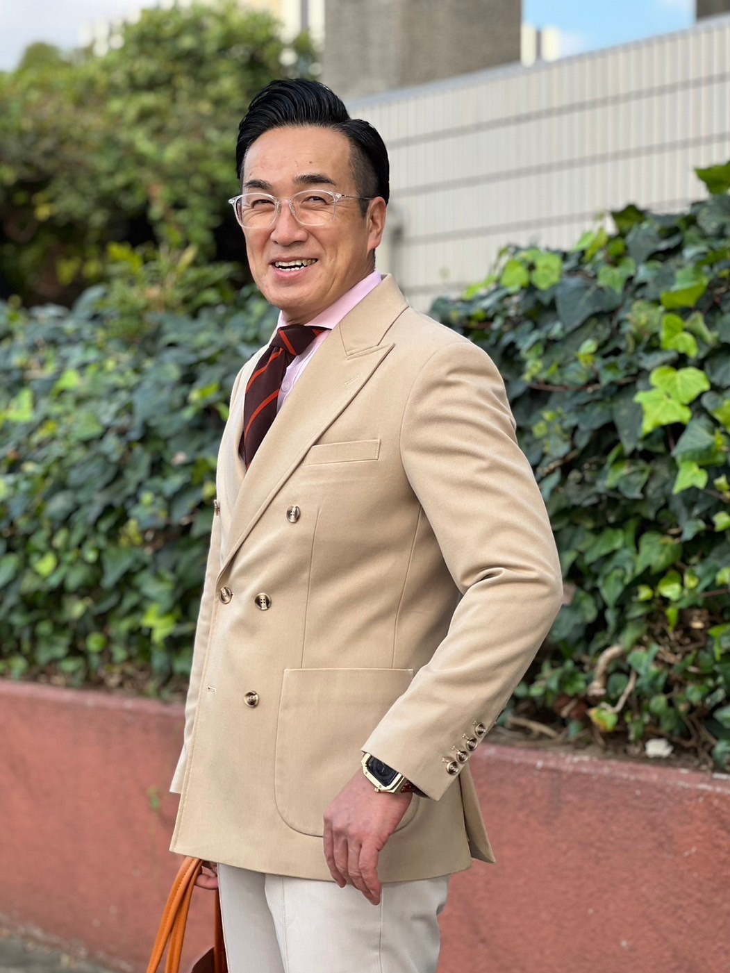 楽天市場】ベージュメンズダブルジャケット/メンズ 紳士 男性 40代 50