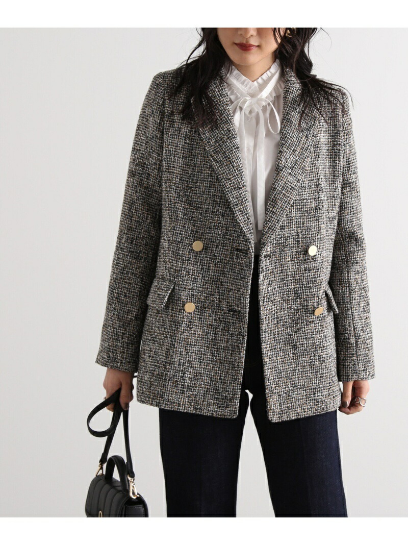 楽天市場】【SALE／40%OFF】ダブルブレストツイードジャケット《S Size
