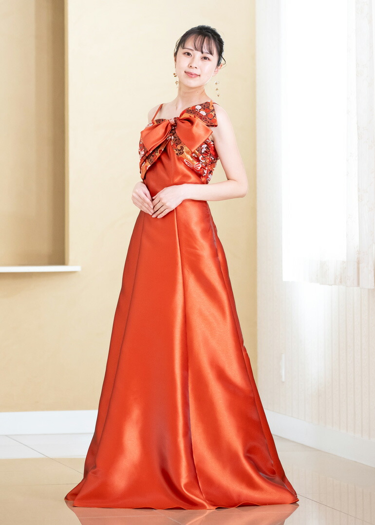 楽天市場】【限定5着】金襴を使った 着物ドレス 演奏会ドレス 演奏会用