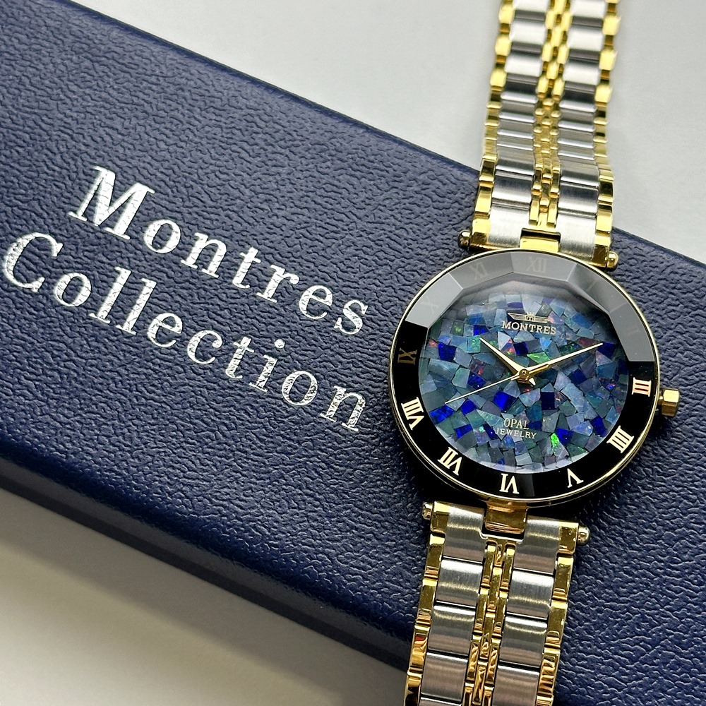 楽天市場】モントレス 腕時計 手表 メンズ レディース 天然石 オパール