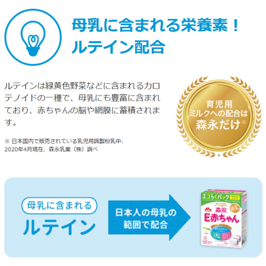 楽天市場】【3箱セット】森永 E赤ちゃん エコらくパック つめかえ用