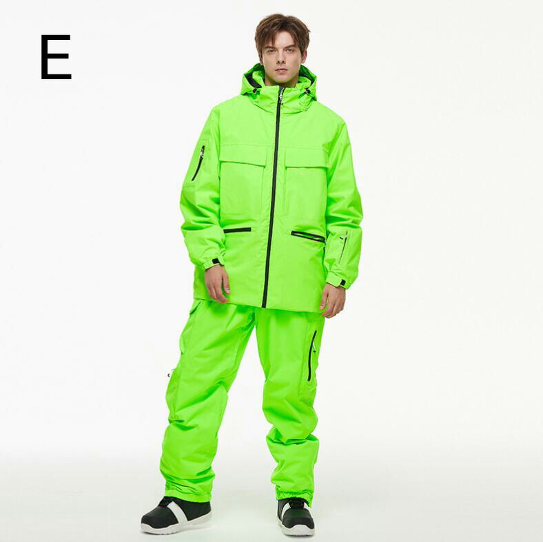 楽天市場】【送料無料】スノボーウェア 韓国風 上下セット 暖かい