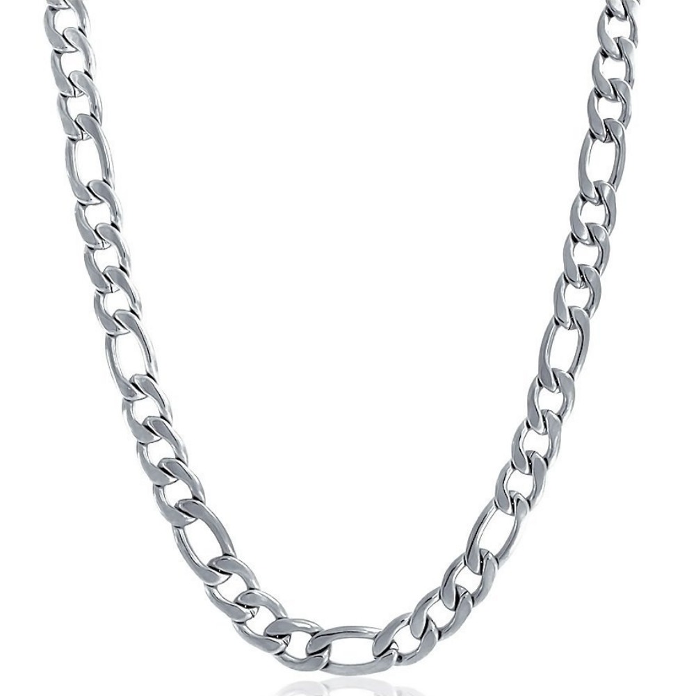 楽天市場】日本製 ステンレス フィガロチェーンネックレス シルバー