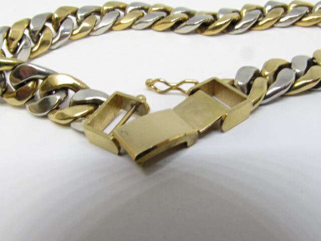 楽天市場】K18/PT850 コンビ デザインブレスレット【中古】 : ブレーク