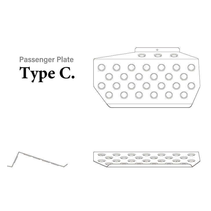 楽天市場】CARBING パッセンジャープレート（助手席用フットレスト
