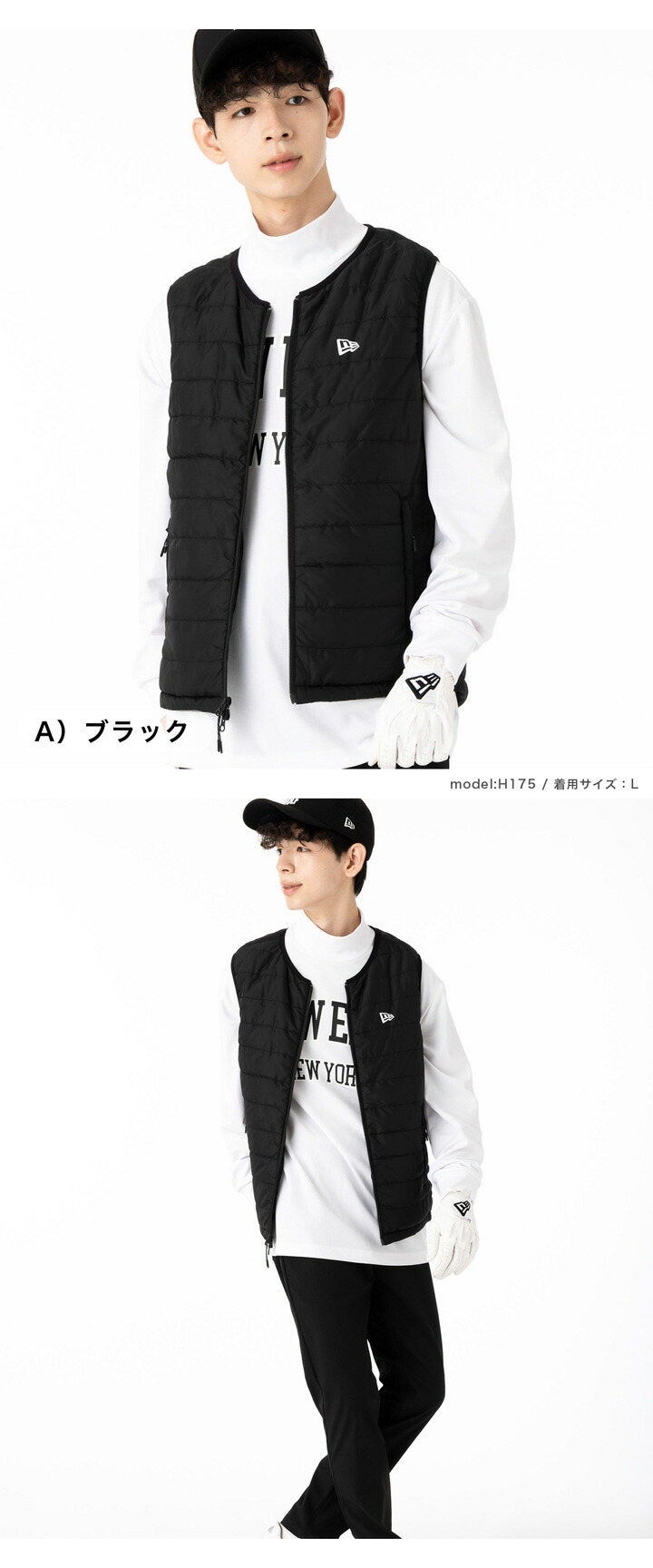 楽天市場】ニューエラ ゴルフ ウェア ベスト NEW ERA GOLF 無地