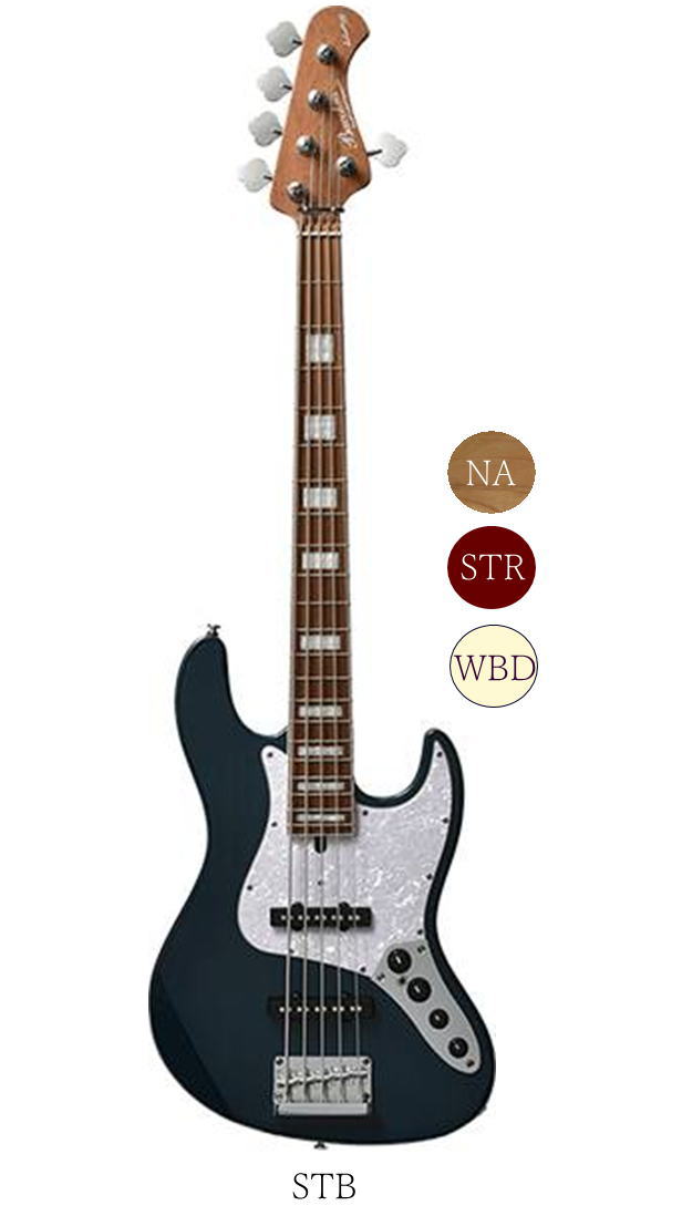 楽天市場】バッカス5弦ベースWL5-ASH33-AC RSM : 音楽大陸