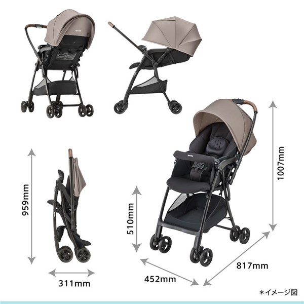 楽天市場】アップリカ カルーンエアーメッシュ AC ベージュ(BE) 超軽量