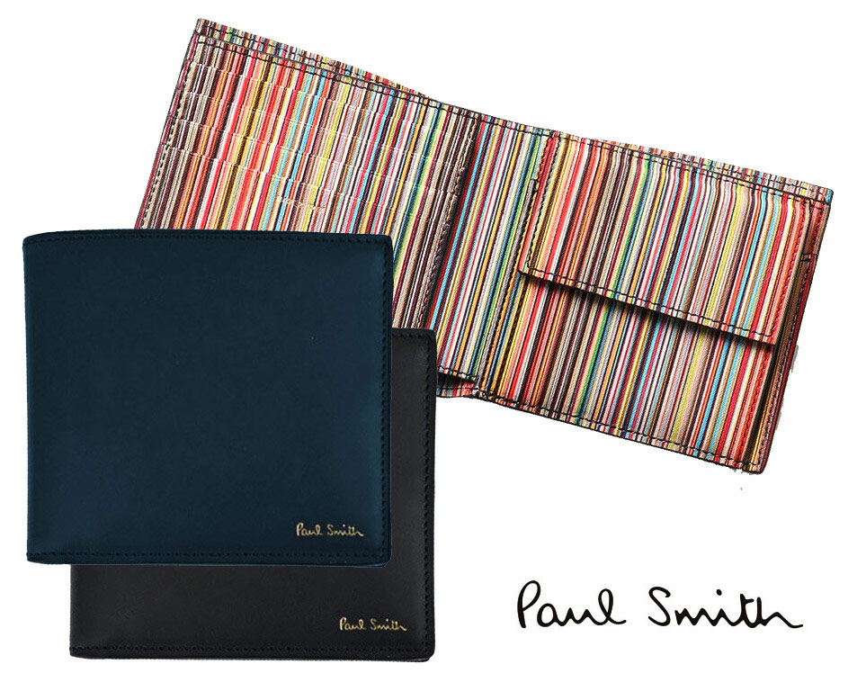 楽天市場】ポールスミス PAUL SMITH 財布 二つ折り財布 本革 レザー