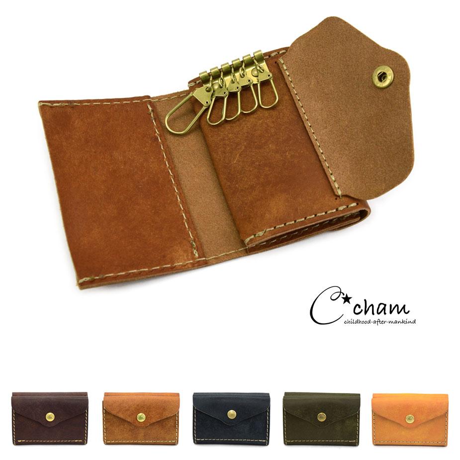 楽天市場】キーケース 5連 ポケット付き イタリアンレザー プエブロ