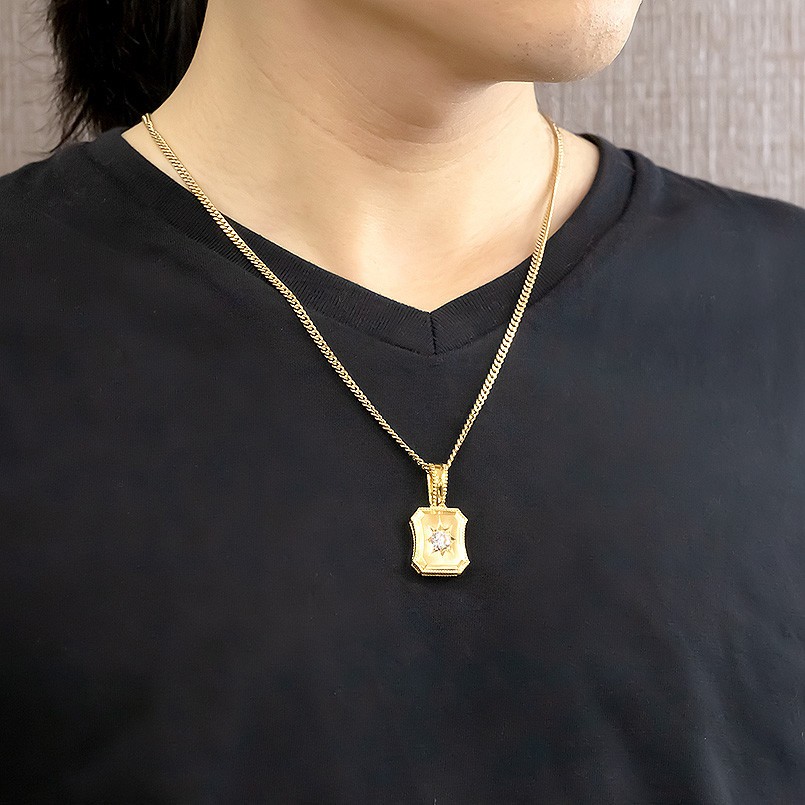 楽天市場】【10%OFFセール】18金 ペンダントトップ ネックレス メンズ