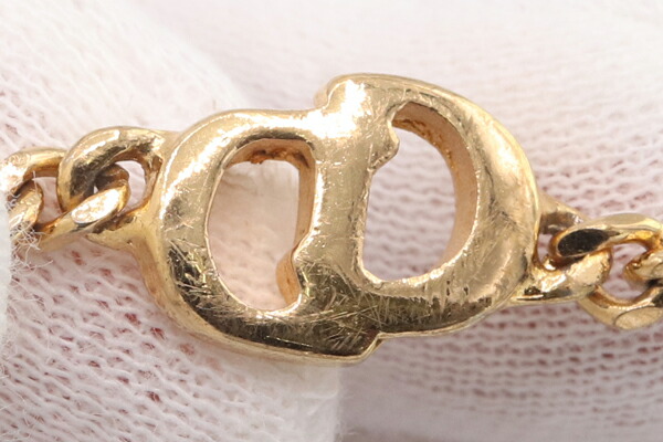 楽天市場】ディオール ブレスレット CD ロゴ ゴールド メタル 中古