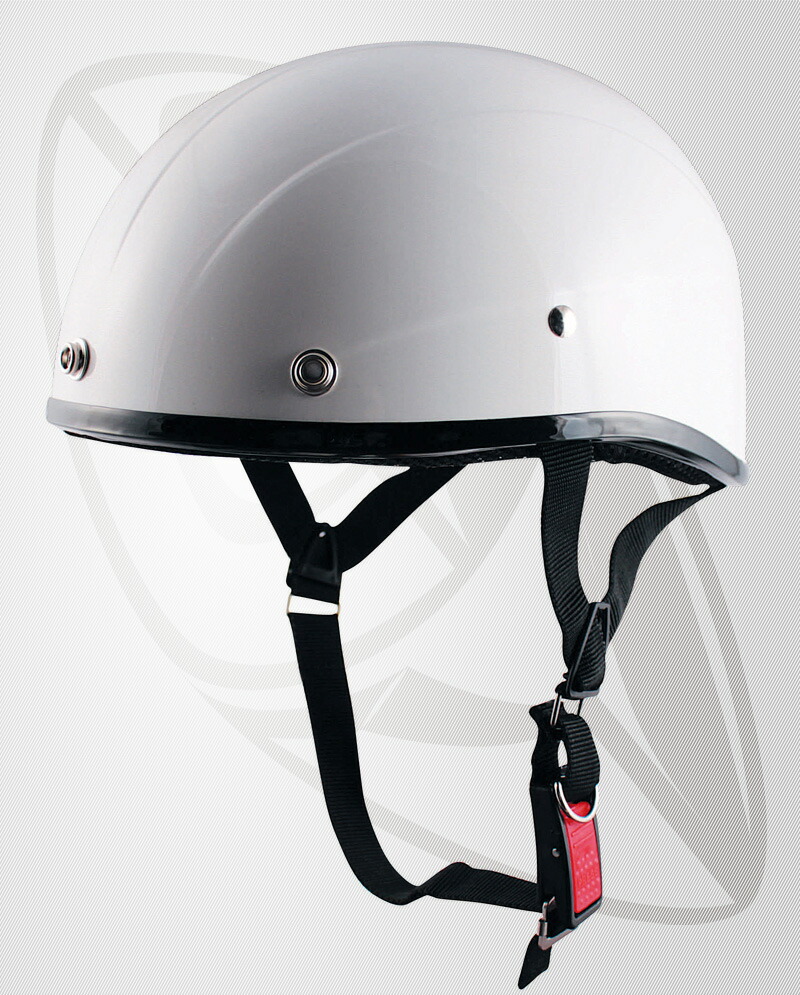 楽天市場】半キャップ 半ヘル ホワイト（白）（bgg-2）ハーフ