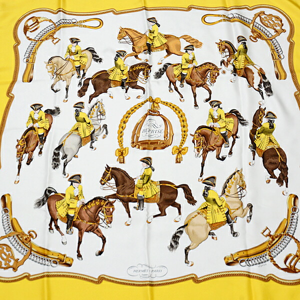 楽天市場】エルメス スカーフ レディース REPRISE 乗馬風景 シルク100