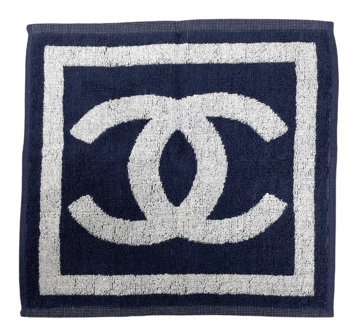 楽天市場】未使用 シャネル ハンドタオル ココマーク ネイビー 紺