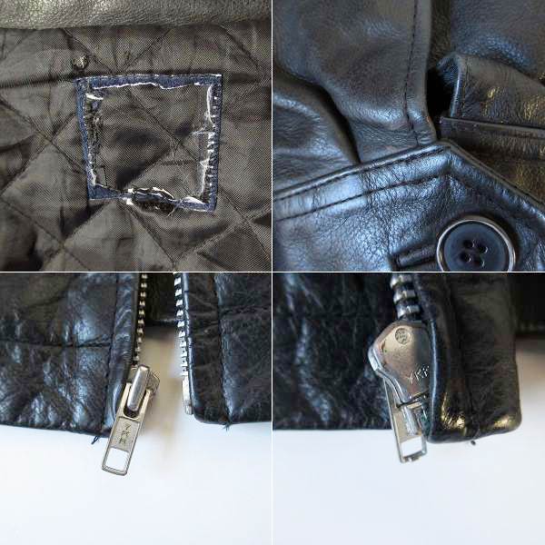 楽天市場】90s OLD GAP オールド ギャップ 短丈 レザージャケット 黒 L