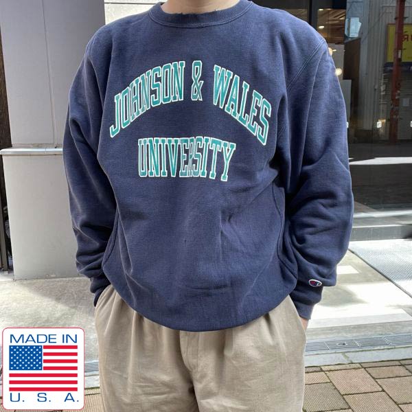 古着 championリバースウィーブ 90s USA製 目付き フェード XL