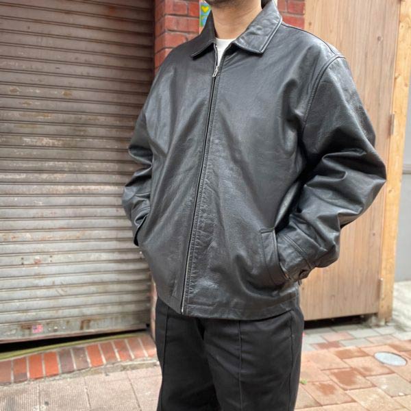 楽天市場】90 OLD GAP オールド ギャップ 短丈 レザージャケット 黒 L