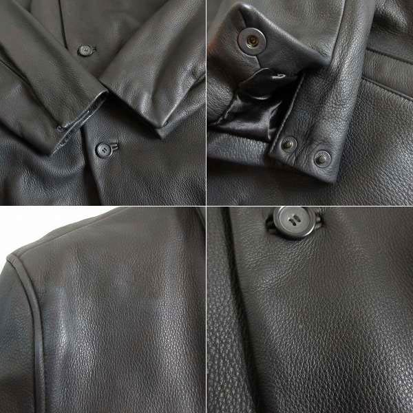 楽天市場】美品 ブルックスブラザーズ レザー カーコート 黒 L レザー
