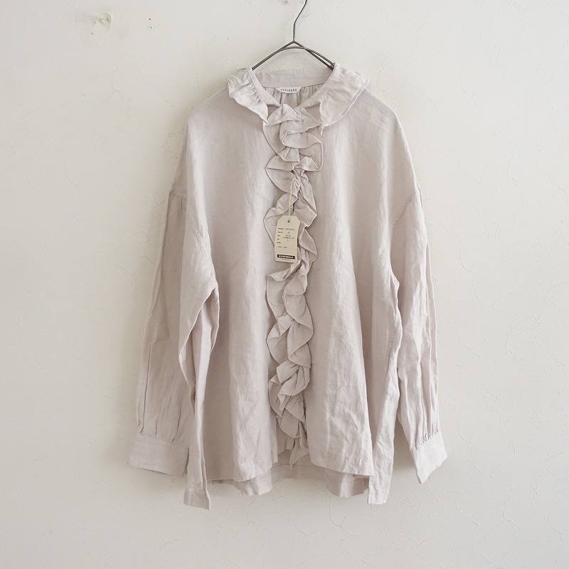 楽天市場】【美品】トゥジュー TOUJOURS リネンラッフルフリルブラウス