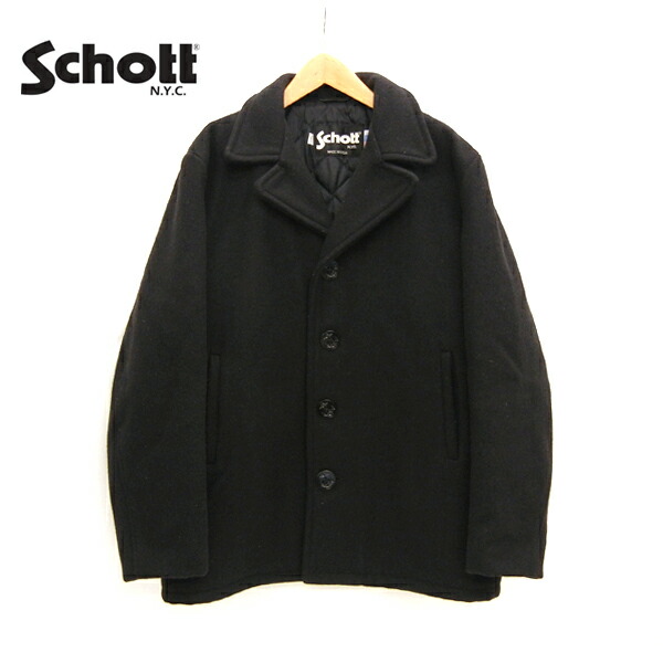 楽天市場】【Schott】ショット メルトンウールシングルPコート
