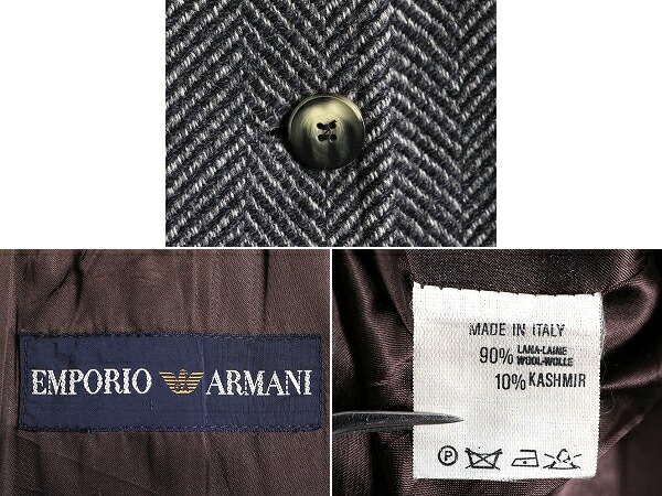 楽天市場】90s イタリア製 エンポリオ アルマーニ ノーカラー ロング