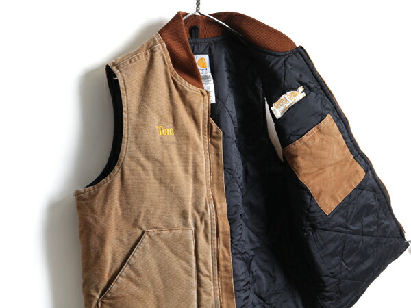 楽天市場】90s メキシコ製 オールド □ カーハート 中綿 ダック ベスト