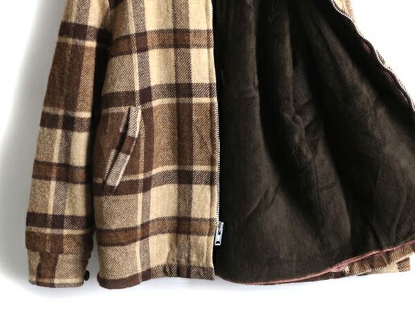 楽天市場】70s USA製 ビンテージ ☆ ウールリッチ 裏ボア チェック