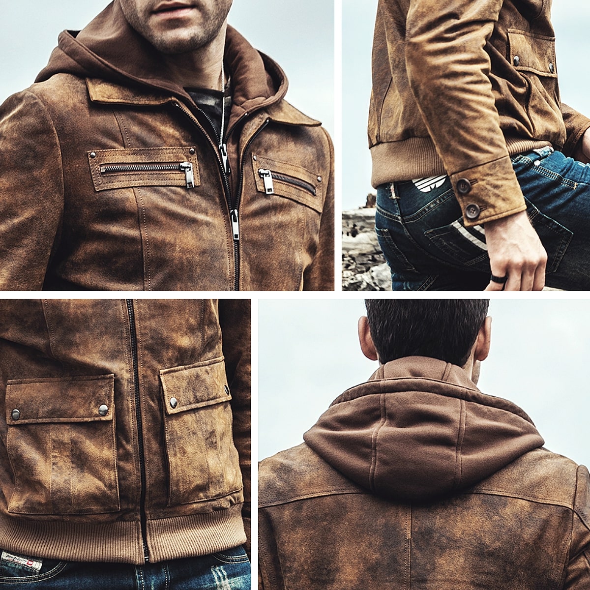 楽天市場】フード着脱可能! 全10サイズ! [Men's Detachable Hood Brown