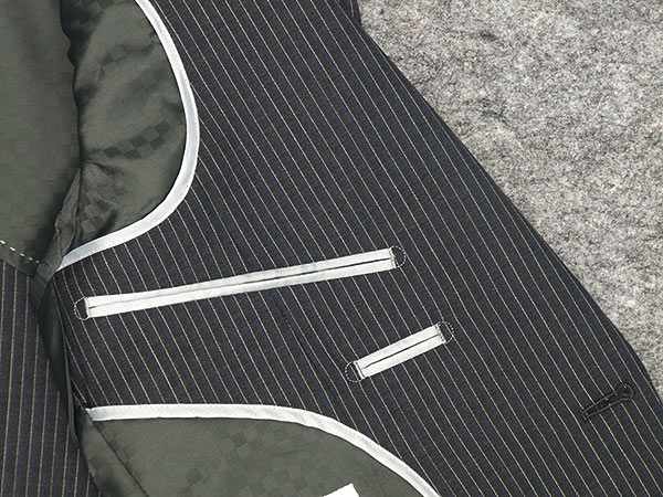 楽天市場】春夏〜通年 イタリー生地[REDA]レダ ICESENSE 紺グレー