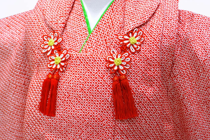 楽天市場】1点のみ 七五三 753 正絹 着物 3歳 女の子 正絹被布セット