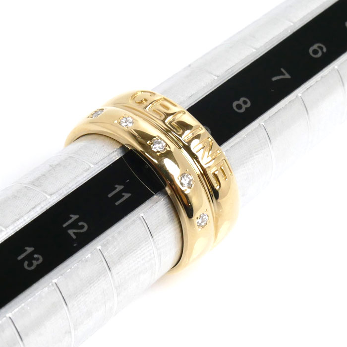 楽天市場】CELINE セリーヌ K18YG イエローゴールド ダイヤ リング