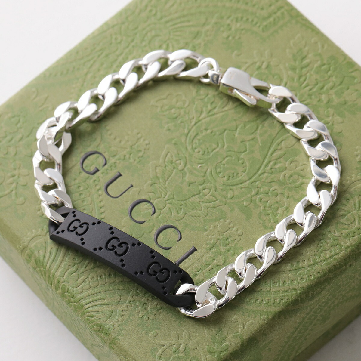 楽天市場】GUCCI グッチ ブレスレット 797167 09832 メンズ GGタグ