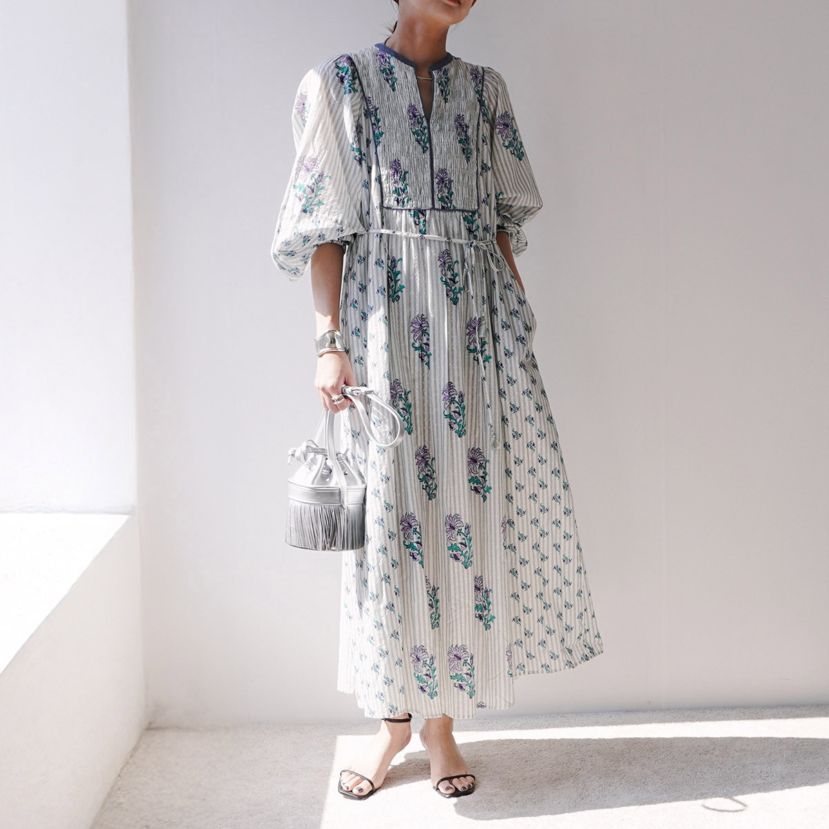 楽天市場】ne Quittez pas ヌキテパ ワンピース Cotton Jacquard Lily