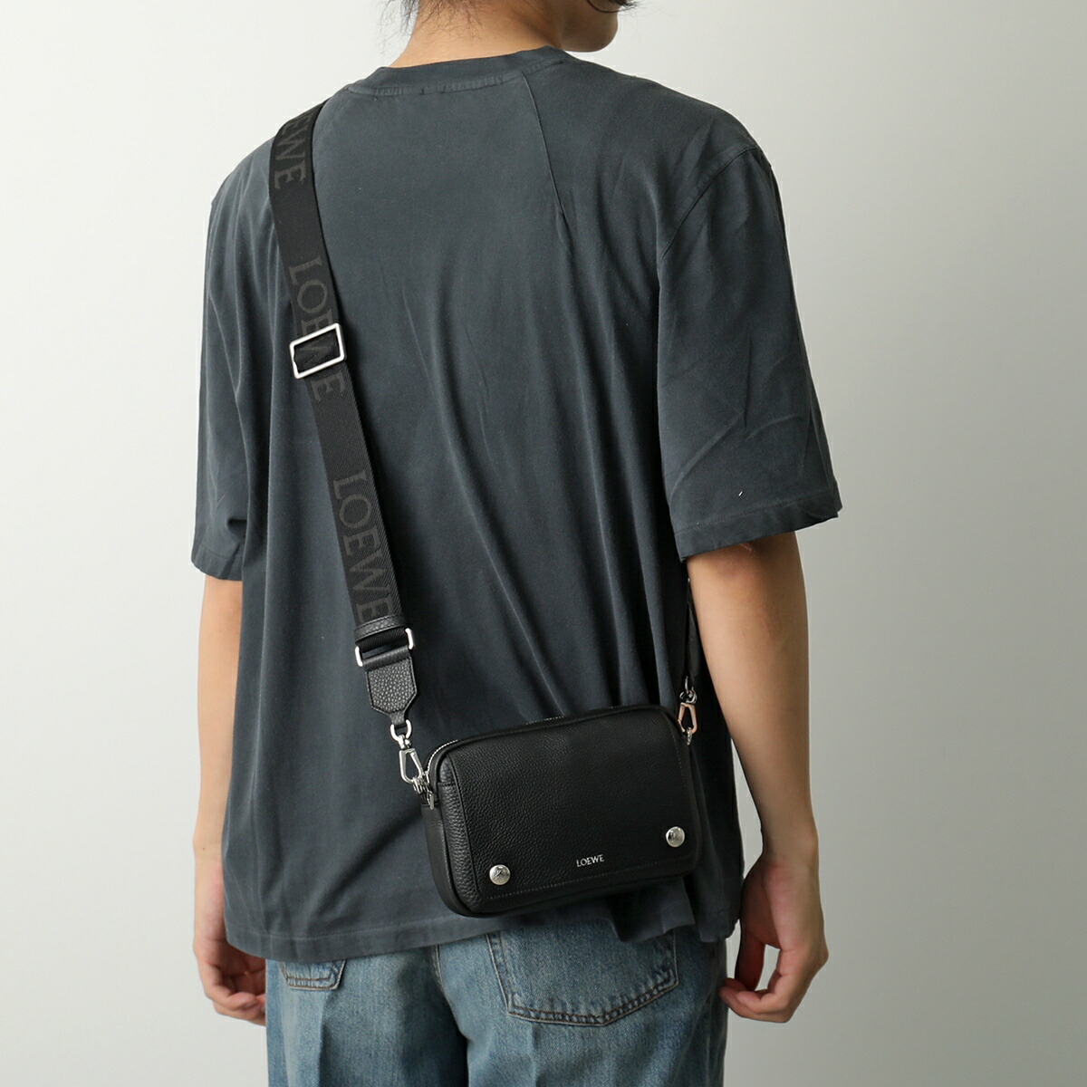 楽天市場】LOEWE ロエベ ショルダーバッグ PEBBLE MESSENGER SMALL