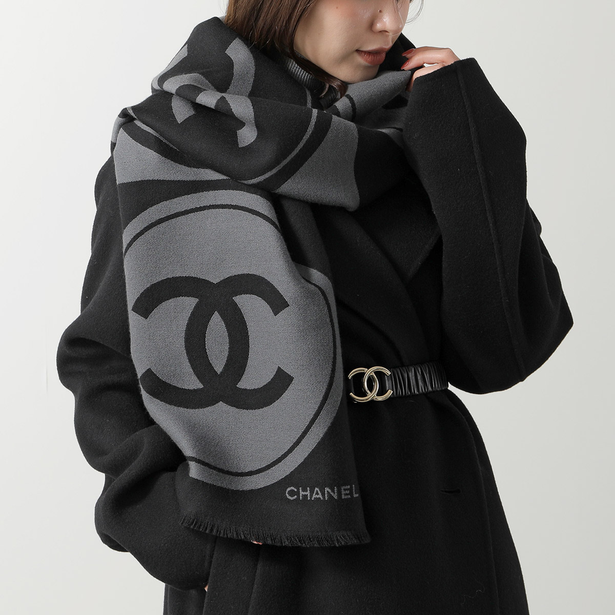 楽天市場】CHANEL シャネル マフラー AAB350 B21863 レディース ウール
