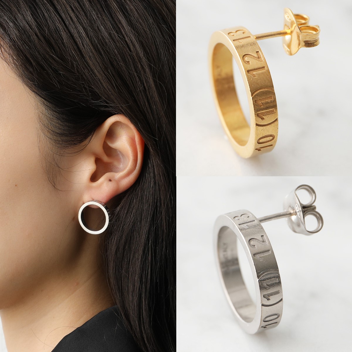 楽天市場】MAISON MARGIELA メゾンマルジェラ 11 ピアス SI8VG0004