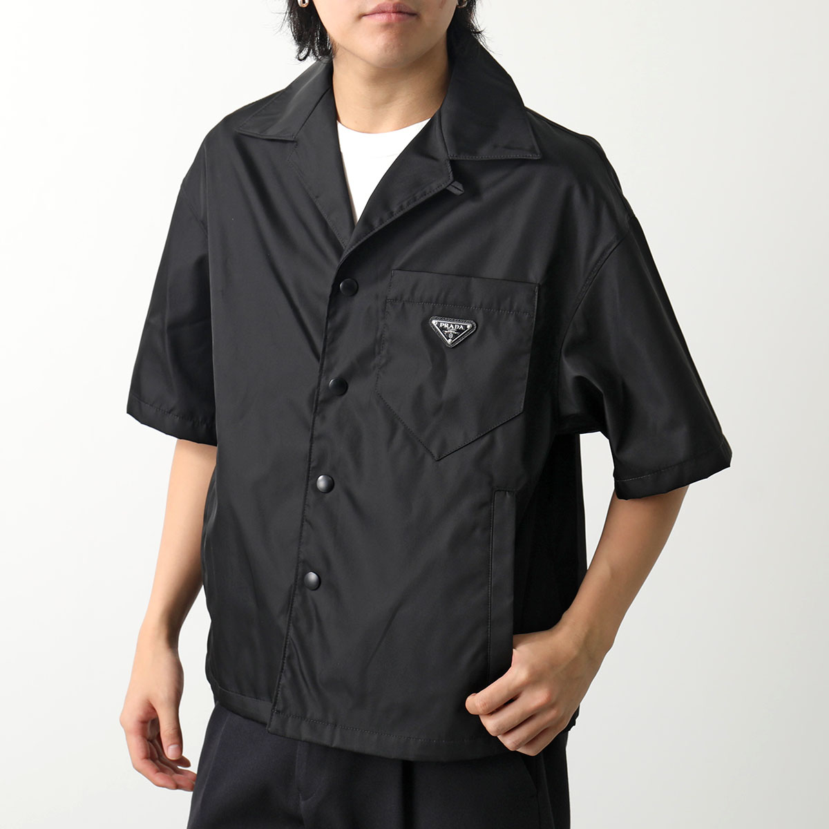 楽天市場】PRADA プラダ 半袖 シャツ SC449 1WQ8 メンズ ナイロン Re