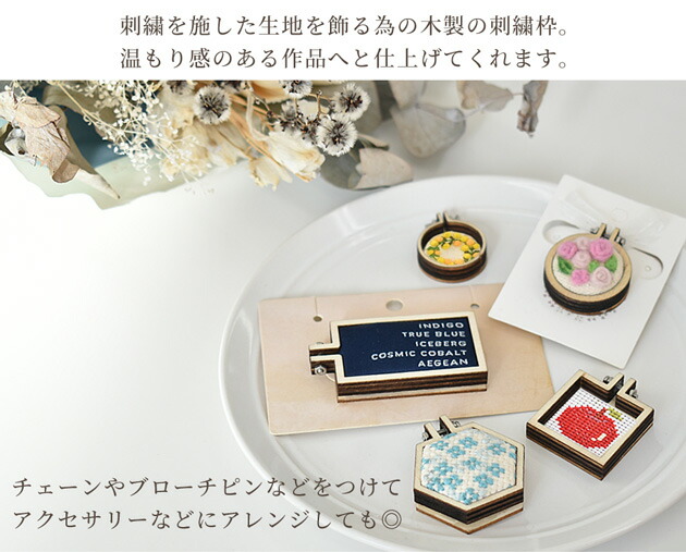 楽天市場】ミニ 刺繍枠 □ ミニチュア 木枠 小さい フレーム クロス