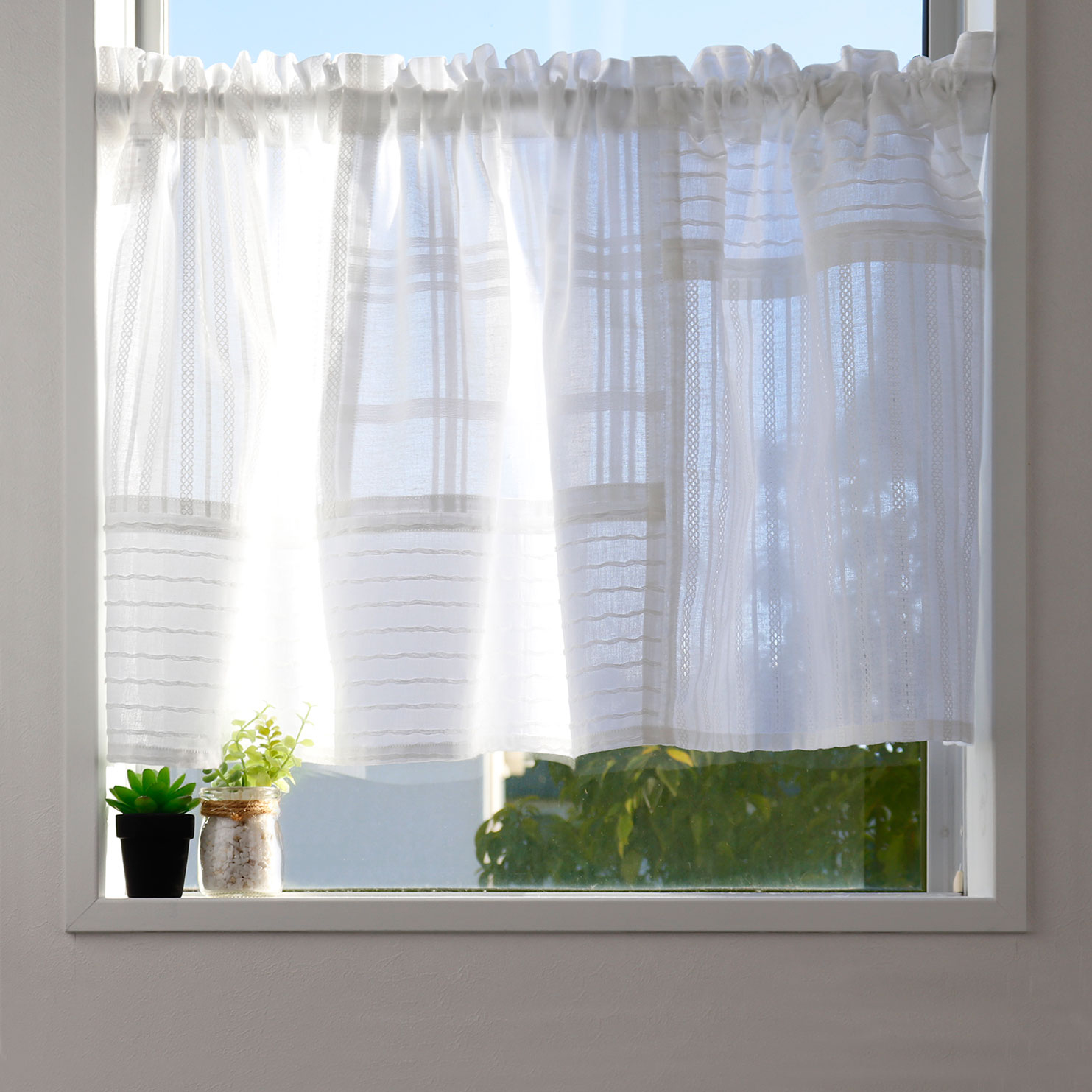 楽天市場】カフェカーテン 北欧 おしゃれ チョガッポ ポジャギ風