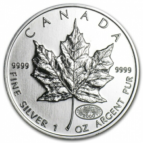 楽天市場】即納・追跡可 新品未使用 2000 カナダ メイプル 銀貨 1