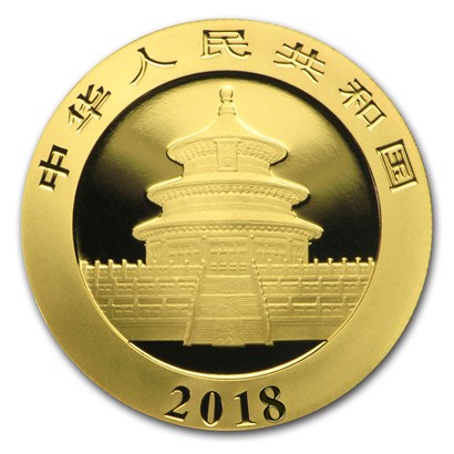 楽天市場】即納・追跡可 新品未使用 2018 中国 パンダ金貨 1グラム 10