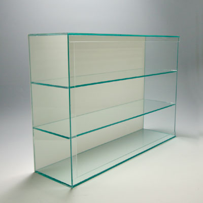 楽天市場】【 送料無料 壁掛け 背面白 棚3段 】 アクリルコレクション