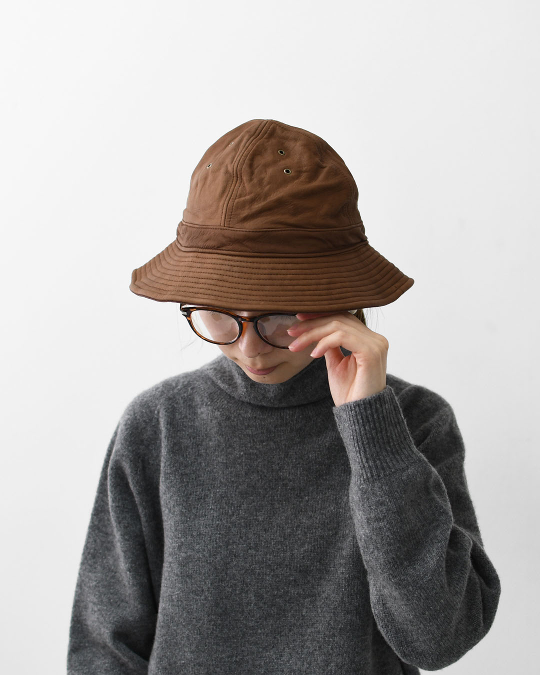 楽天市場】【SALE 30%OFF】DECHO [デコー] LEATHER FATIGUE HAT [9