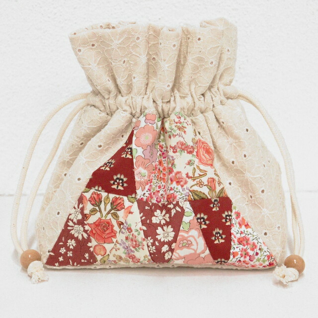 楽天市場】◎リバティプリントとレース生地で作る◎三角つなぎのパッチ