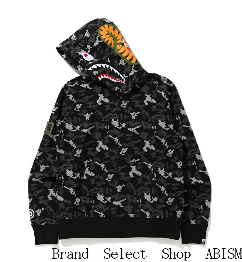 楽天市場】A BATHING APE(エイプ)DIGITAL CAMO SHARK WIDE PULLOVER