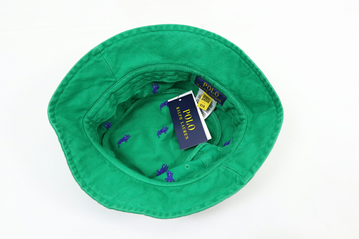 楽天市場】ポロ ラルフローレン マルチポニー刺繍 コットン バケット