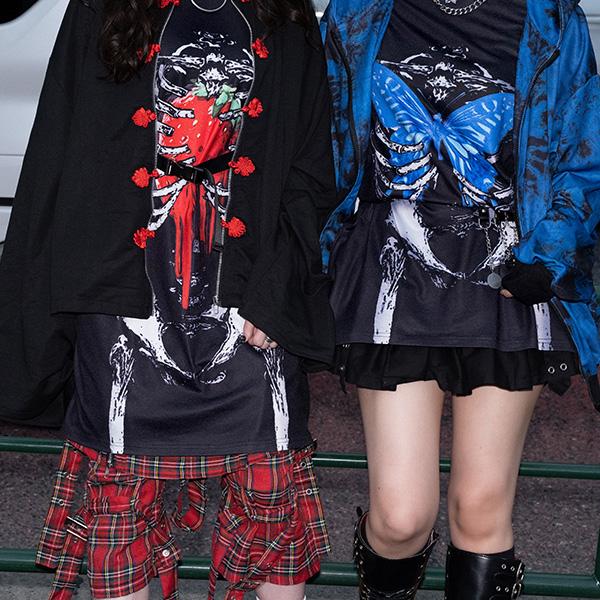 楽天市場】タレストロベリー ヒュージT Tシャツ 半袖 パンク ロック V